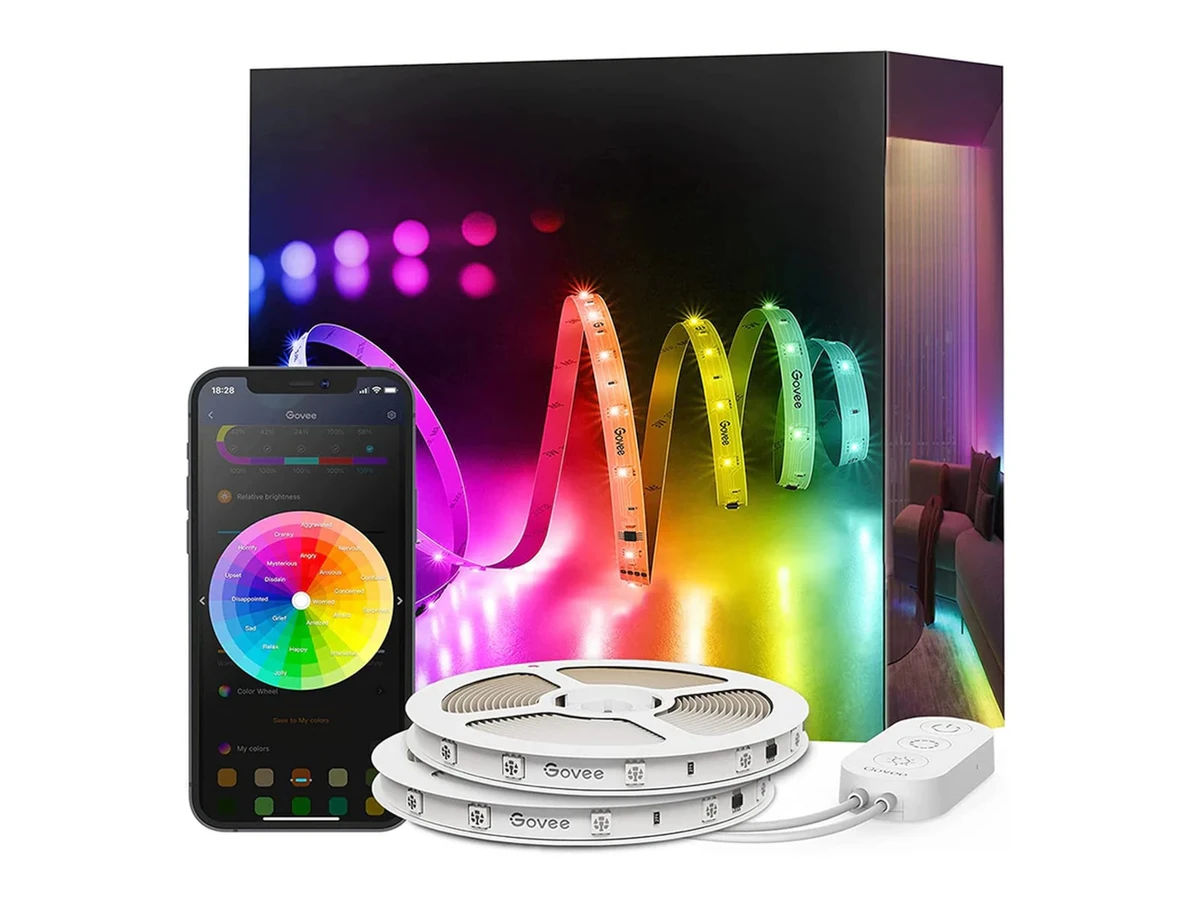 Govee RGBIC Basic Wi-Fi + Bluetooth LED Strip, 5m