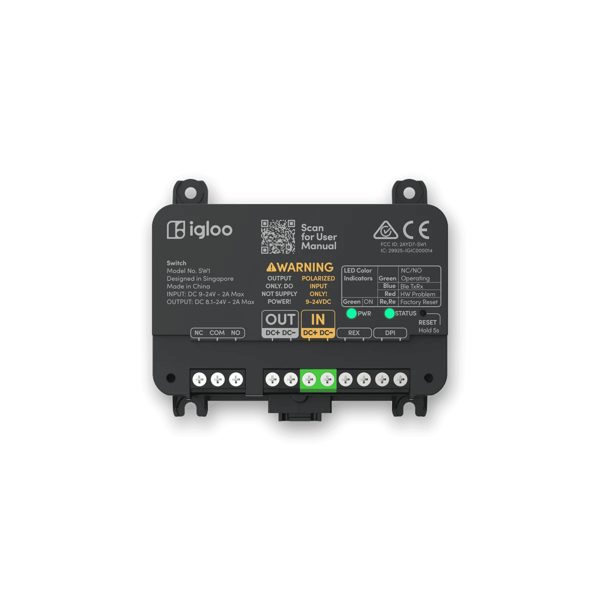 igloohome Switch - Bluetooth-relémodul for adgangskontroll
