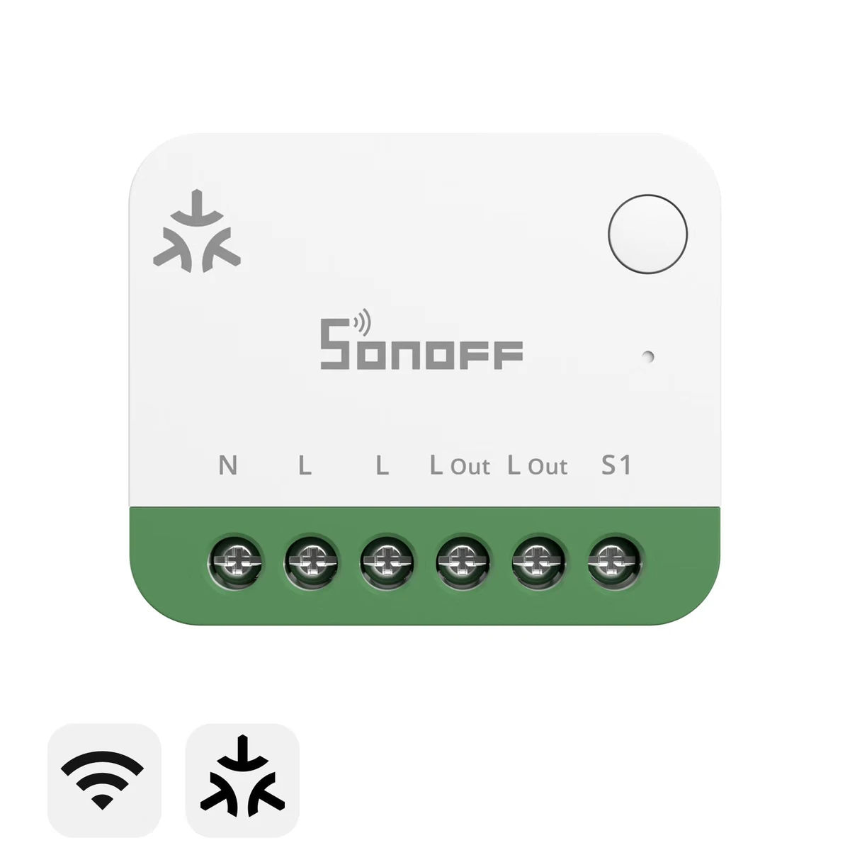 Sonoff Smartrelé med forbruksmåler, 16A, Matter/WiFi – MINI-1GSP